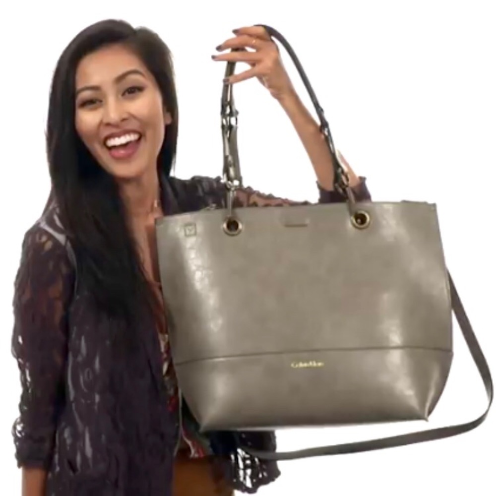 Calvin Klein Black & Gray Reversible Tote